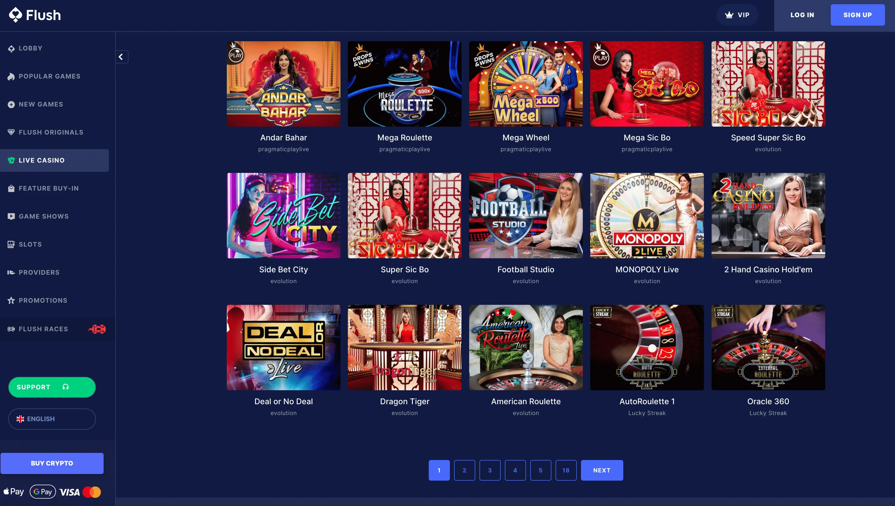 Flush Fast Payout Casino