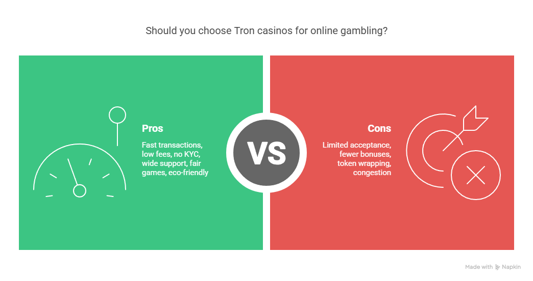 Advantages and Disadvantages of Tron Casinos