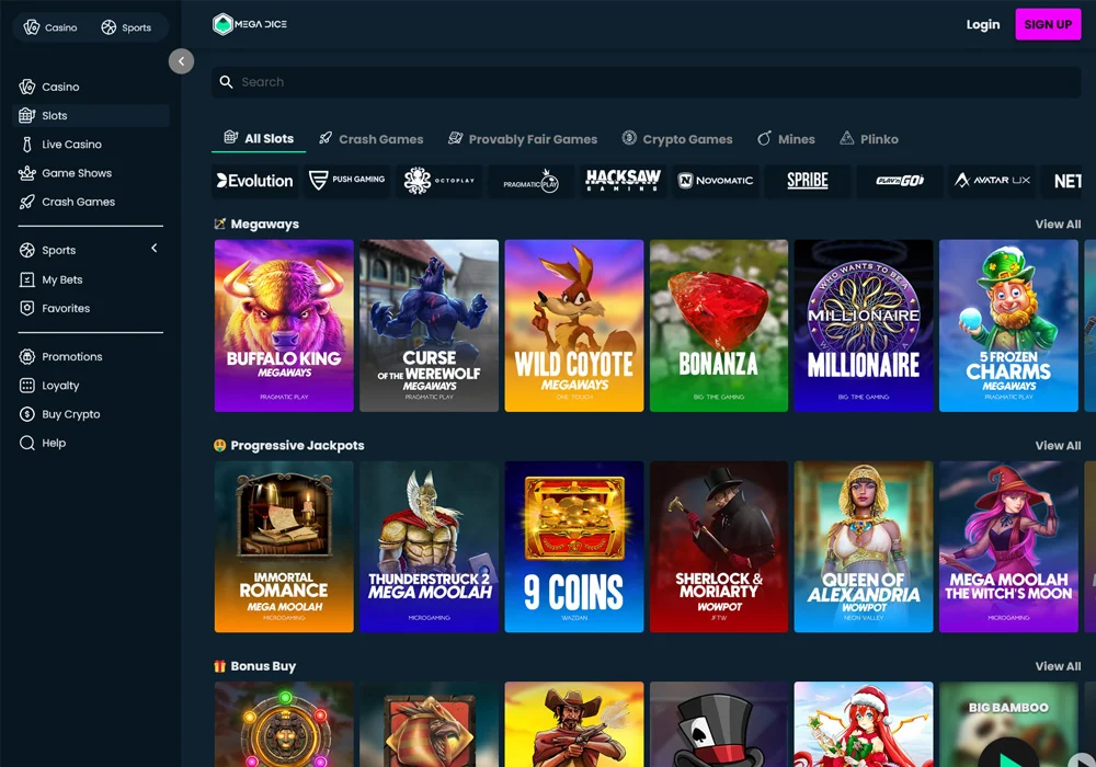 Mega Dice Casino Bonus image